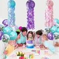thumbnail image 3 of 4 Pack Hanging Jellyfish Paper Lanterns, Glitter Lanterns Kit for Birthday Baby Shower Baby Room Mermaid Ocean Party Decorations, 3 of 8
