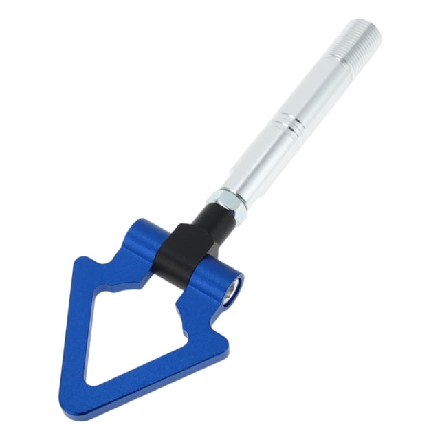 Ganchos de remolque triangulares Unique Bargains, gancho de remolque atornillable para Toyota Avanza, gancho de remolque de carreras plegable de aluminio azul