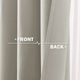 thumbnail image 4 of NICETOWN Natural Blackout Curtains for Bedroom, Grommet Thermal Insulated Light Blocking Curtains Energy Saving Privacy Small Window Treatments, 42"x18", 2 Panels, 4 of 7