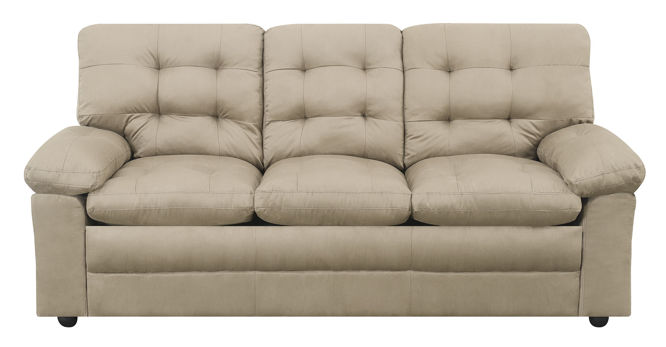 mainstays faux leather buchannan apartment sofa