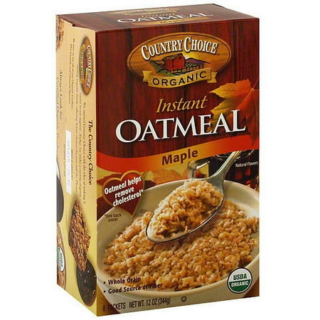 ***Discontinued by kehe 08_25***Country Choice Organic Maple Instant Oatmeal, 8ct (Pack of 6)