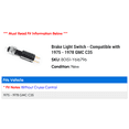 thumbnail image 2 of Brake Light Switch - Compatible with 1975 - 1978 GMC C35 1976 1977, 2 of 2
