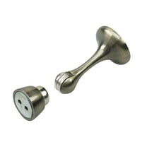 Rok Hardware Steel Doorstop with Magnetic Catch, Antique Brass