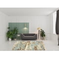 thumbnail image 2 of HomeRoots 508869 8 x 10 ft. Blue & Brown Abstract Hand Loomed Stain Resistant Rectangle Area Rug, 2 of 5
