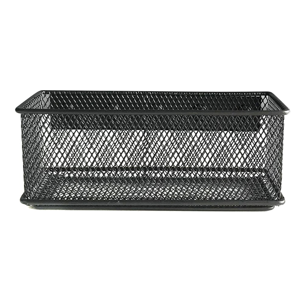 Metal Wire Mesh Storage Basket Tray Desk Caddy Storage