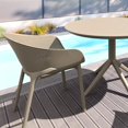 thumbnail image 2 of Compamia Sky Pro Stacking Dining Chair Taupe, 2 of 10