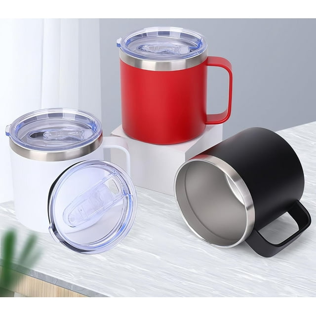 Termo para Café - Doble Pared Acero Inoxidable - Mantiene Caliente 6 Horas/Frío 9 Horas - Tapa Hermética Antifugas - Ideal Viaje, Camping, Oficina - Taza Térmica Portátil