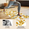 thumbnail image 4 of White Yellow Sunflower Pattern Hot Yoga Mat Towel Non Slip for Hot Yoga - Quick-Drying Yoga Mat Cover with 4 Corner Pockets with Travel Bag - Hot Yoga Towel Non Slip 70"x26", 4 of 6