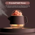 thumbnail image 3 of Crystal Salt Stone Humidifier 360mL Kettle Shape Mist Humidifier Warm White & 7-color Night Light Quiet USB Essential Oil Diffuser Cool Mist Air Humidifier for Desktop Home Office Bedroom Car, 3 of 8