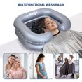thumbnail image 5 of Inflatable Shampoo Basin Kit - Bedside Hair Wash Tub - Portable Shampoo Bowl - Hair Washing Basin - Easy Drainage - Includes Waterproof Cape - 15 oz Refill Bottle - Bedridden - Elderly - Pregnant, 5 of 5
