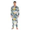 thumbnail image 3 of FORMRS Onesies Pajama for Adults Unisex Hoodie Winter Jumpsuit One Piece Sleepwear, Sizes S-2XL, Lemon Pattern, 3 of 7