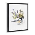 thumbnail image 2 of Stupell Industries Farmhouse Bird & Floral Teacup Black Floating Frame Canvas Art, 17 x 21, by Kelley Talent, 2 of 7