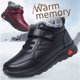 thumbnail image 1 of Zapatos impermeables para caminar, de cuero, para papá, de algodón, para hombres, con forro polar, grueso, para hombres y mujeres, para parejas, botas de algodón para mamá, 1 of 5