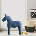 thumbnail image 6 of Hand Painted Swedish Wooden Horse Figurine Colored Horse Sculpture Small Horse Statues Scandinavian Wedding Gifts Home Desk Topper Decor Blue L, 6 of 9