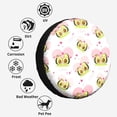 thumbnail image 6 of Kll Avocado Lovers Tire Cover,Universal Wheel Tire Cover For Trailer, Rv, Suv, Truck,Camper And Many Vehicle,(17 Inch), 6 of 7