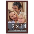 thumbnail image 2 of 9x14 Classic Modern Brown Picture Frame - UV Acrylic, Foam Board Backing, Hanging Hardware, 2 of 8