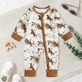 thumbnail image 2 of Staki Baby Footless Pajamas Viscose of Bamboo Cartoon Infant Boys Zipper Pjs Romper 0-18M,12-18 Months, 2 of 7