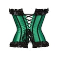 thumbnail image 3 of Wdgfv Womens Lacing Satin Bustiers and Corsets Top, 3 of 3