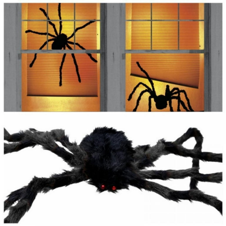Halloween Giant Spider Decorations Large Fake Spider with Straps