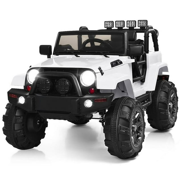 Pemberly Row 12V Kids Ride On Truck Car w/ Remote Control MP3 Music LED Lights