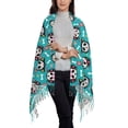 thumbnail image 2 of Fotbe Skull Cat Print Womens Fall Winter Scarf Tassel Soft Warm Blanket Scarves Womens Shawl Wraps, 2 of 8