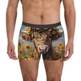 thumbnail image 1 of Fotbe Cute Cow Sunflower Crown A Calzoncillos Tipo Boxer con Bolsa de Soporte Total para Hombre, X-Temp Fresco, Transpirable y de Secado Rápido-Small, 1 of 5