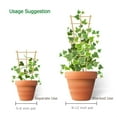 thumbnail image 5 of Cambaverd 3 Pack Bamboo Trellis, 16 inch Plant Trellis Indoor, Garden Trellis for Potted Plants and Vegetables, 5 of 6