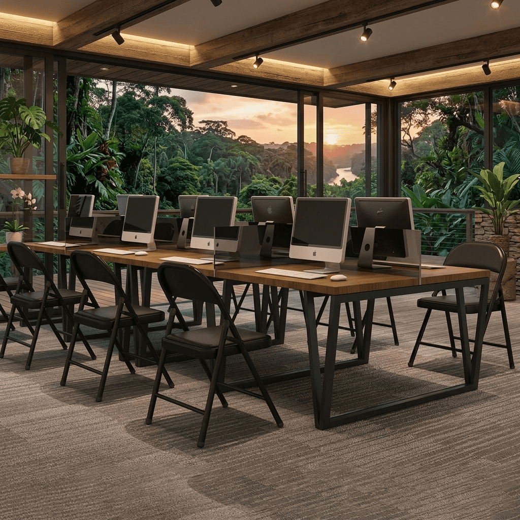 Fenbeli 6 Pack Folding Chairs with Padded Seats, 450 lb Capacity and Stainless Steel Frame, Black Chairs for Home Office Meetings and Events