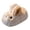 White, variant on GobdXE Cute Cartoon Rabbit Kids Fuzzy Slide Slippers Open Back Warm Indoor House Slippers for Home Wear Size:7-8 Years
