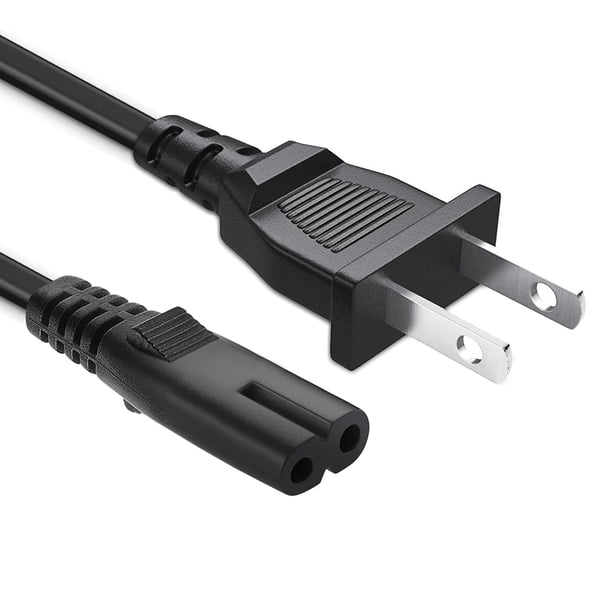 Cable De Alimentación De Tv De Ca De 13 Pies Y 2 Clavijas Para Samsung Un40 Un43 Un48 Un49 Un50 Un55 Un60 Un65 Un70 Un75 Un78 Series 4K Smart Tv P/N 24"" 32"" 40" 43" 48" 49" 50" 55" 60" 65" 75" 85" C