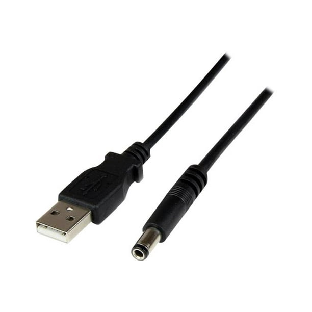 StarTech.com 5 V DC Type N (M) USB Câble d'Alimentation de 1 M vers - USB A vers 5,5 mm DC - 1 Mètre USB vers 5,5 mm DC Plug (USB2TYPEN1M) - Câble d'Alimentation - USB (Alimentation Uniquement) vers Prise CC 5,5 x 2,5 mm (M) - 3,3 Pi - Moulé - Noir - pour P/N: HDBOOST