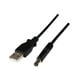 StarTech.com 5 V DC Type N (M) USB Câble d'Alimentation de 1 M vers - USB A vers 5,5 mm DC - 1 Mètre USB vers 5,5 mm DC Plug (USB2TYPEN1M) - Câble d'Alimentation - USB (Alimentation Uniquement) vers Prise CC 5,5 x 2,5 mm (M) - 3,3 Pi - Moulé - Noir - pour P/N: HDBOOST – image 1 sur 3