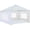 White, variant on Jorohiker Sunshade Sidewall with Mesh Window, Instant Canopy SunWall for 10x10 Pop Up Canopy Frame, 1 Pack Sunwall ONLY, Silver-Coated White