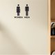 thumbnail image 4 of BESTYASH 2Ud Señal Para En Acrílico Resistente Con 3D Para Puertas De Lavabo Femenino Y Masculino, 4 of 7