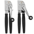 thumbnail image 1 of 2Pcs Hand Crank Can Opener Stainless Steel Manual Bottle Opener Smooth Edge with Sharp Blades Labor Saving Handheld Can Opener Reusable Commercial Can Opener for Kitchen Cans, 1 of 8