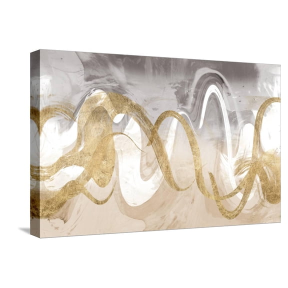 Art.com Infinite Swirl II Stretched Canvas Print Wall Art by Jennifer Goldberger, 24" x 16"