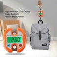 thumbnail image 4 of Básculas para equipaje Básculas de grúa 150 kg Báscula digital para equipaje con ganchos Báscula portátil colgante con pantalla LCD naranja, 4 of 5