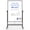 Black-32"W x 48"H, variant on Double-sided Magnetic Dry Erase Rolling Whiteboard 28"W x 40"H White For Office Classroom Home
