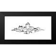 thumbnail image 2 of Vess, June Erica 24x14 Black Modern Framed Museum Art Print Titled - Citadel Sketch II, 2 of 5