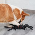 thumbnail image 2 of Perro de peluche de juguete con chirrido, Animal de peluche, juguete interactivo para masticar forrajeo, araña negra, 2 of 4