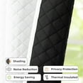 thumbnail image 2 of DriftAway Soundproof Thermal Insulated Quilted Curtain Liners for Bedroom Sound Barrier Blackout Cold Heat Noise Reducing Energy Saving 50 Inches by 58 Inches Grayish White Two Panels, 2 of 8