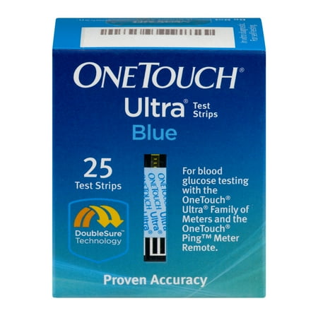 OneTouch Ultra Blood Glucose Test Strips, 25 Ct