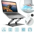 thumbnail image 5 of Laptop Stand Aluminum Angle Adjustable Computer Holder Riser Heat Vent Notebook Elevator For 10in-17in MacBook Pro 13/15, 5 of 5