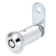 thumbnail image 2 of Cerradura de palanca tubular 40mm Longitud del cilindro Acabado cromado Llave diferente 2 Pcs, 2 of 5