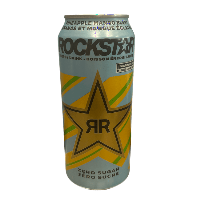 Rockstar Zero Sugar Pineapple Mango Blast 473 mL, Can