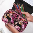 thumbnail image 6 of Sikiie Rose Flowers Print Flip Double-layer Pencil Case, All-purpose Stationery Bag for Study and Office, Zipper Design, Unisex, 6 of 7