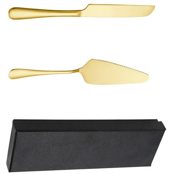TABLZONE Romantic Cake Serving Utensils Set with Serrated Edge , Pies, and Desserts - and Easy to Use