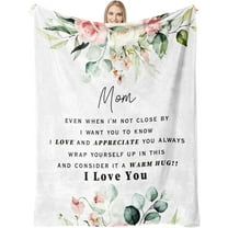 Gifts for Mom from Daughter Son, Mom Birthday Gifts for Mom Throw Blanket, Mom Gifts for Birthday Soft Flannel Blanket 50x60 Mom Blanket