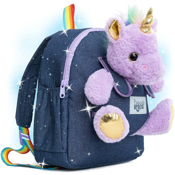  Naturally KIDS Unicorn Backpack, Unicorn Toys for Girls Age  6-8, Unicorn Gifts for Girls Age 7, Medium : Clothing, Shoes & Jewelry