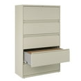 thumbnail image 4 of Hirsh 42 inch Wide 5 Drawer Metal Lateral File Cabinet for Home and Office, Holds Letter, Legal and A4 Hanging Folders, Putty, 4 of 10